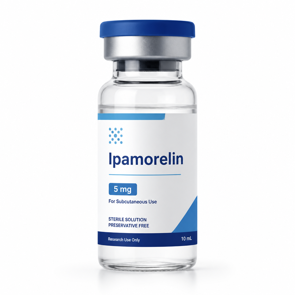 Ipamorelin onderzoekspeptide vial